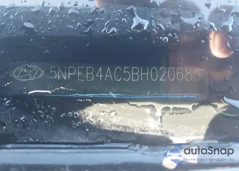 2011 Hyundai Sonata Gls z USA, uszkodzony, nr VIN 5NPEB4AC5BH020685